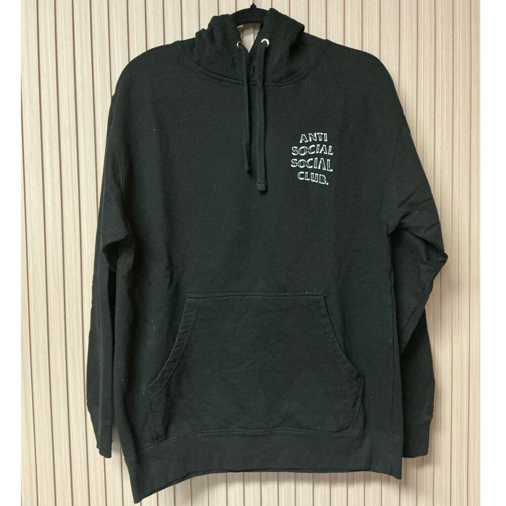 Anti Social Social Club Men’s Burnout Black Hoodie Size M